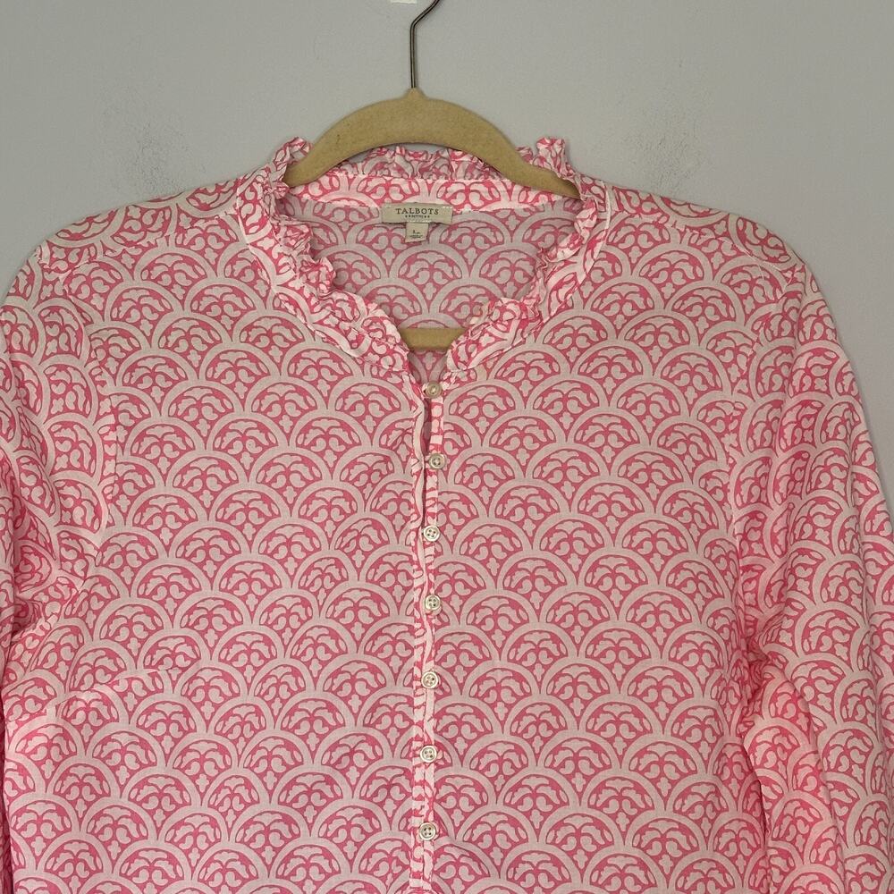 Talbots Easy Popover Button Top Size Large Petite… - image 2